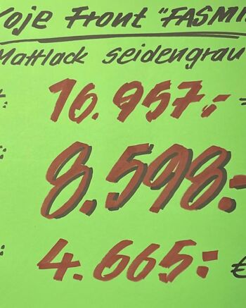 Küchen Lohr - Musterküche "Fashion" zum Abverkauf